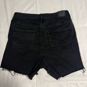 American Eagle Outfitters High-Rise Black Denim Shorts